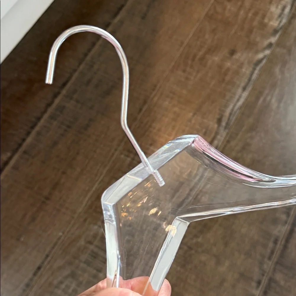 The container store Super acrylic coat hanger Clear Acrylic Hanger